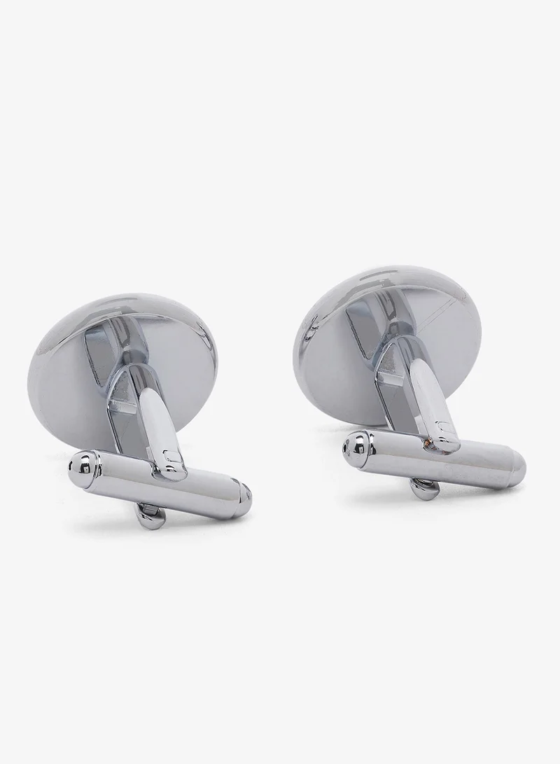 Robert Wood Silver-Toned Metal Cufflinks